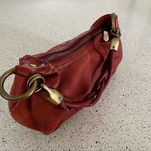 Clarks Red Leather Handbag